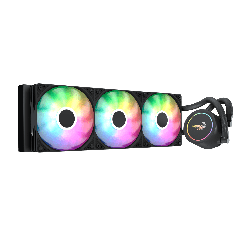 Aerocol Abyss L360 Black - 360mm ARGB Liquid Cooler - Intel LGA1851/LGA1700 - AMD AM4/AM5.