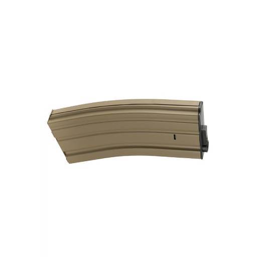Lancer Tactical 120 Round Mid-Capacity Metal Magazine - Tan (M4/M16 AEG) 120 RDS, TAN - LT-01T-MIDMAG-G2