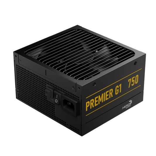 Aerocool Premier G1 Gold 750W PSU - ATX 3.1 PCIe5.1 - ATX 24 PIN; 1x 4+4PIN CPU; 1x CPU 8PIN; 12x SATA; 2x PATA; 9x PCIe 6+2PIN;