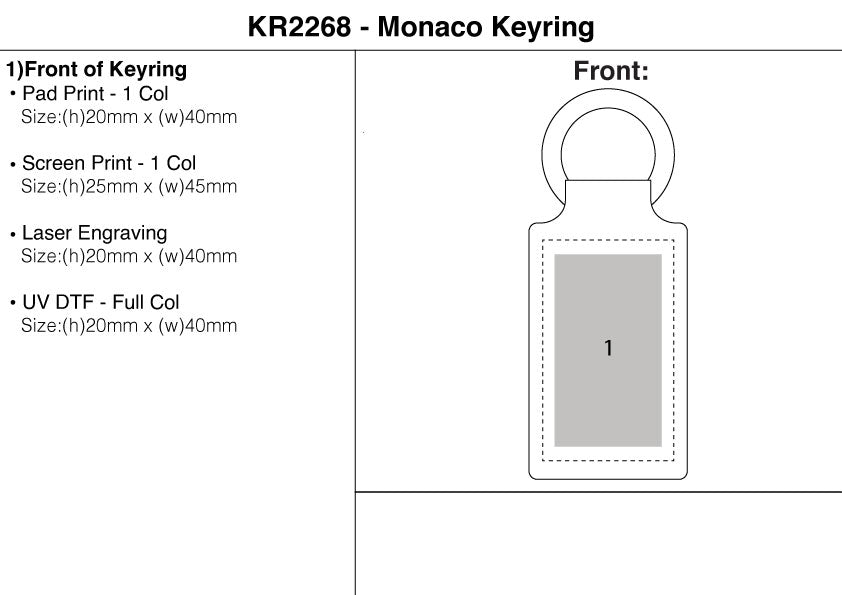 Monaco Keyring