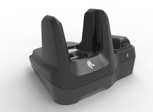 Zebra MC22/MC27 Single Slot Charge & Communication Cradle with Spare Battery Charger.