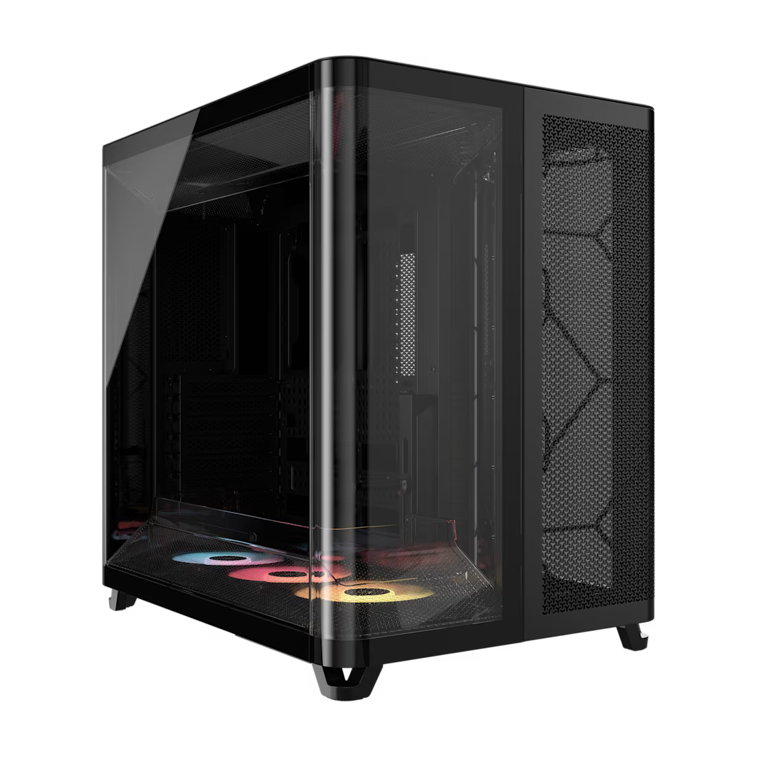 AIR 5400 RS-R ARGB Triple Chamber Mid-Tower PC Case ; 3x Fans Included; 2x 2.5'' ; 1x 3.5'' Black