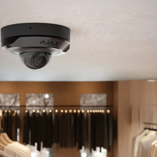 Ajax - Ajax DomeCam Mini (5 Mp/2.8mm) White