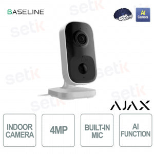 4MP Wi-Fi Security Camera Indoor - White