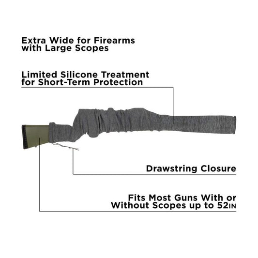 Allen Company 52’’ Gun Sock for Rifle Shotguns Heather Gray 3 Pack Allen Company 52’’ Gun Sock 3 Pack