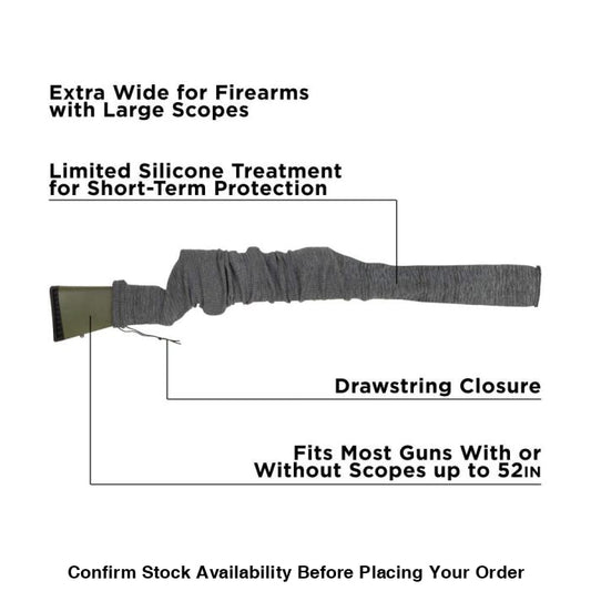 Allen Company 52’’ Gun Sock for Rifle Shotguns Heather Gray 3 Pack Allen Company 52’’ Gun Sock 3 Pack