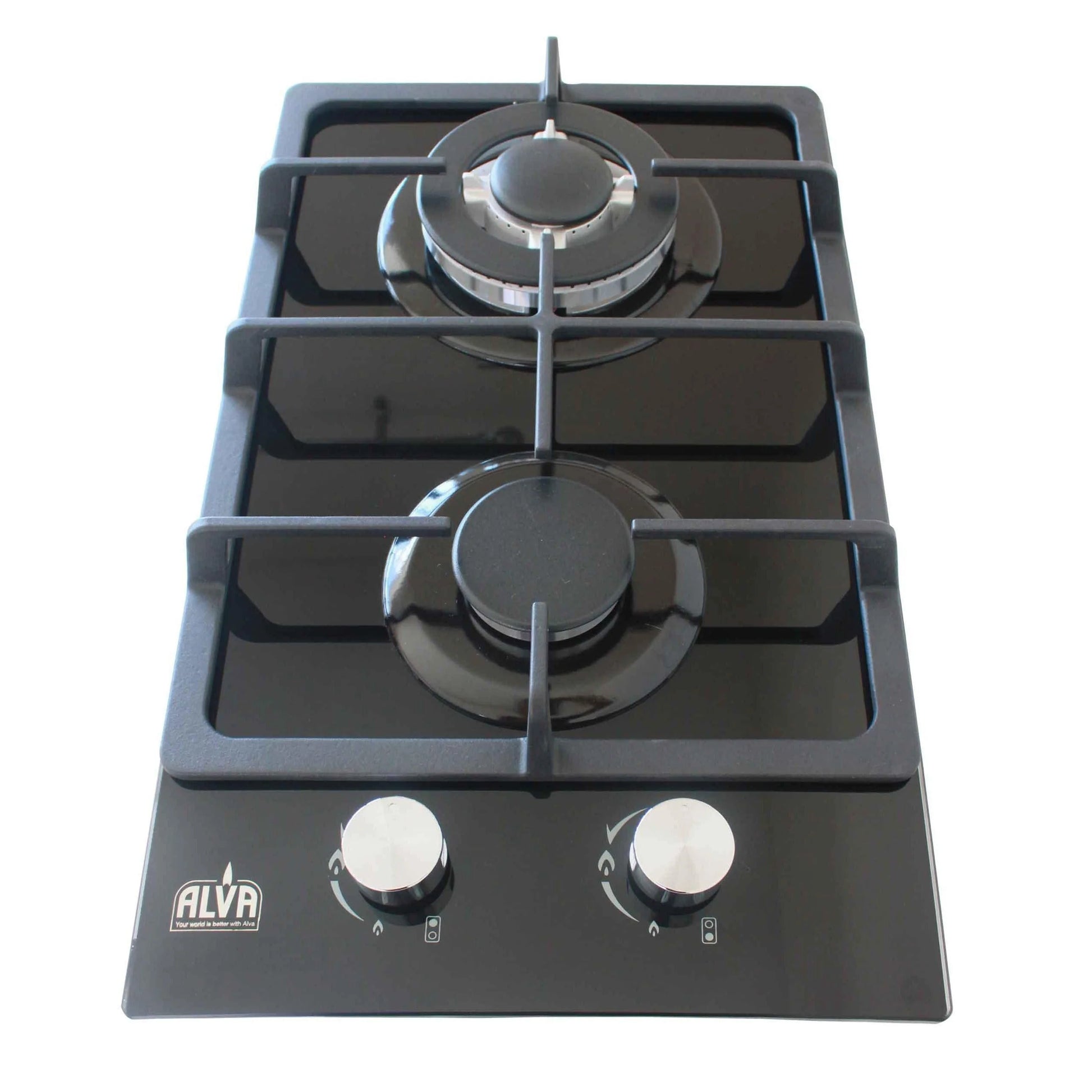 Alva 2-Burner Glass Gas Hob 30cm - Guards On Duty Shop & Security Guards