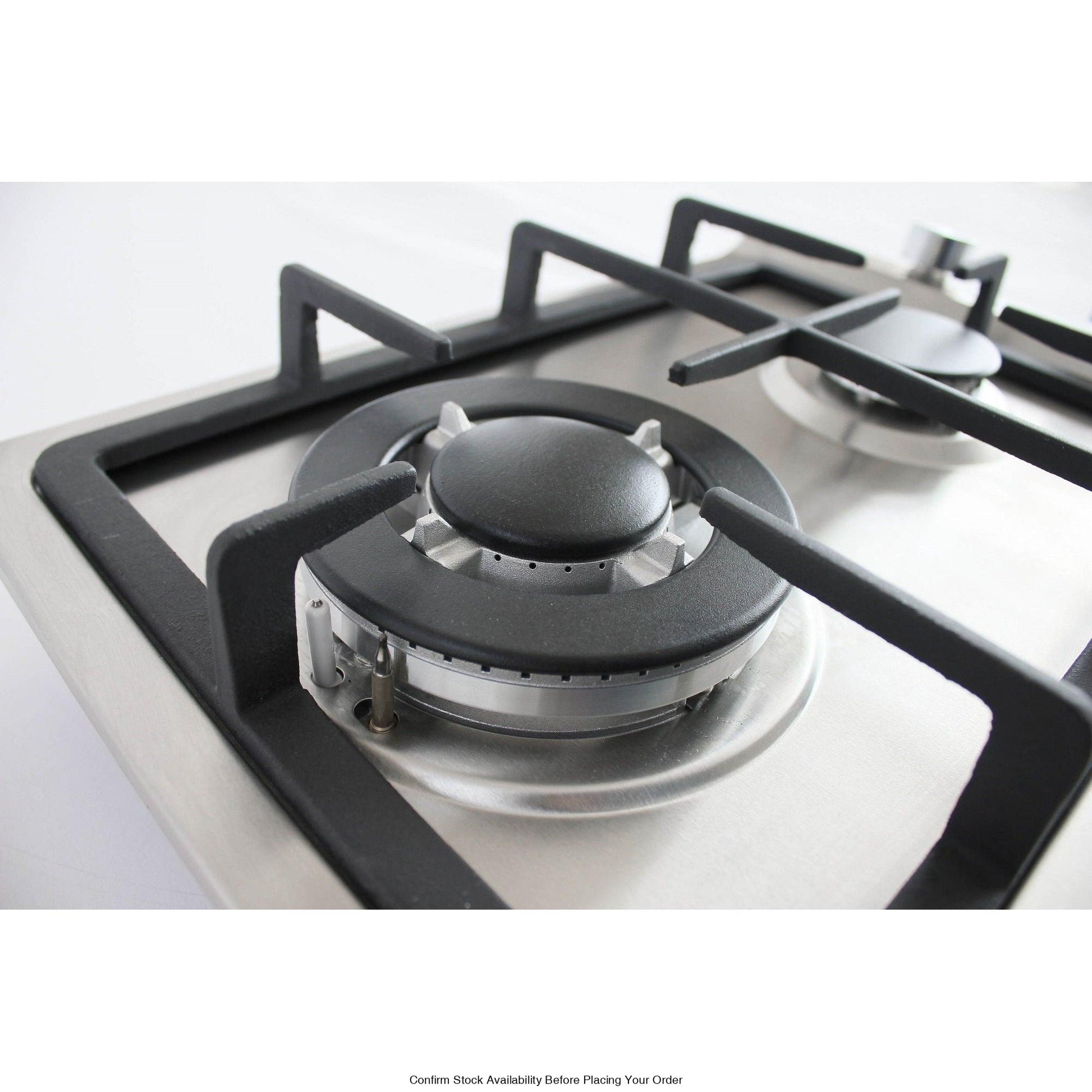 Alva 30cm 2-Burner Gas Hob - Stainless Steel - Alva 2-Burner Gas Hob