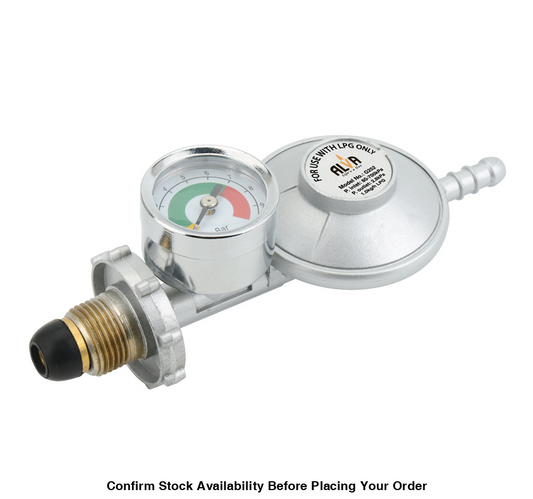 Alva Bullnose Gas Regulator With Pressure Gauge - Alva Bullnose Gas Regulator Pressure Gauge