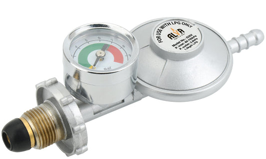 Alva Bullnose Gas Regulator with Pressure Gauge