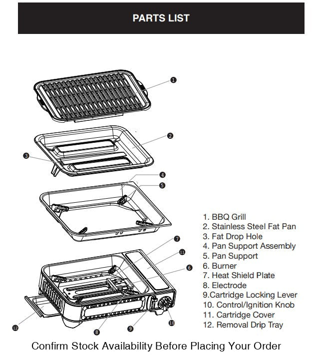 Alva Butane Canister Mini BBQ Cooker + Carry Case - Alva Butane Canister Mini BBQ