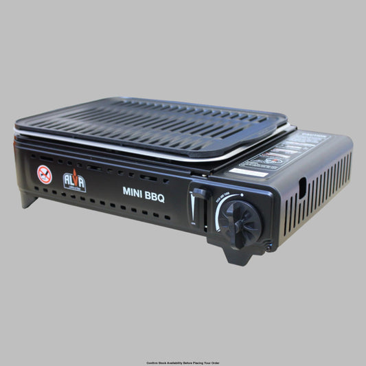 Alva Butane Canister Mini BBQ Cooker + Carry Case - Alva Butane Canister Mini BBQ