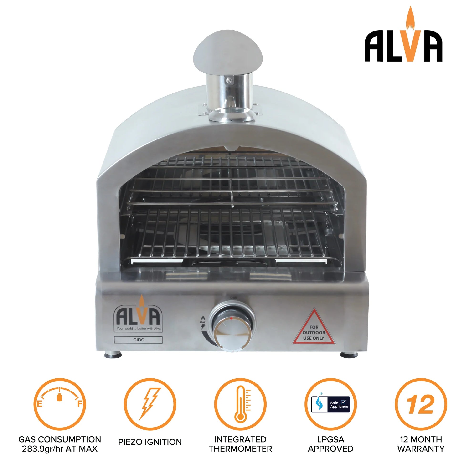 Alva CIBO Gas Pizza Oven - Guards On Duty Shop & Security Guards
