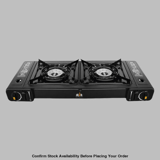 Alva Double Burner Butane Canister Stove - Alva Double Burner Butane Canister Stove