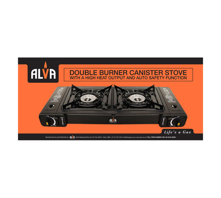 Alva Double Burner Canister Gas Stove
