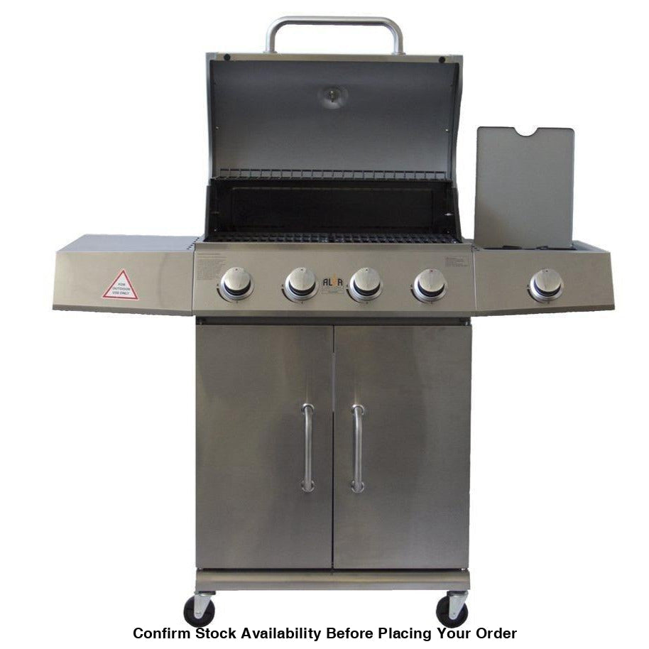 Alva Kalahari 4-Burner Stainless Steel Gas BBQ With Side Burner - Alva Kalahari 4-Burner