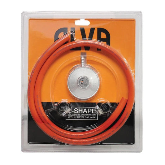 Alva L-Shape Gas Hose and Regulator Blister Pack
