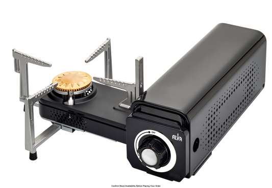 Alva Mini Fold-Up Butane Canister Camping Stove - Alva Mini Fold-Up Camping Stove