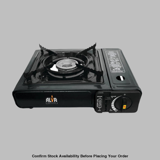 Alva Single Burner Butane Canister Stove + Carry Case - Alva Single Burner Butane Canister Stove