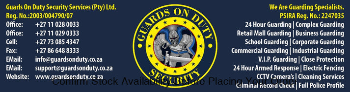 Day Security Guard Waterval Boven (Free Quotation)