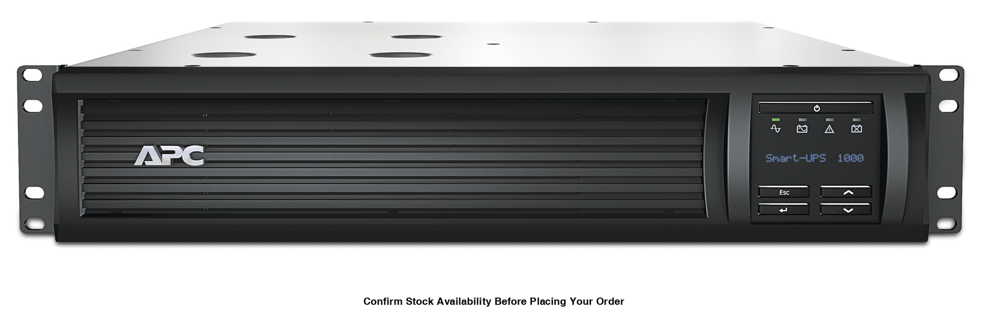 APC SMART LINE INTERACTIVE 1000VA/ 1KVA 700W UPS RACK RACK MOUNT INCLUDED: YES RACK TYPE: 2U NETWORK CARD:NO BATTERY:YES BATTERY TYPE: VRLA WARRANTY: 3 YEARS REPAIR OR REPLACE (EXCLUDING BATTERY) AND 2 YEARS FOR BATTERY NOTES: INTELLIGENT AND EFFICIENT NE - Guards On Duty Shop