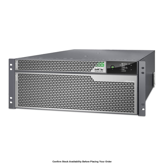 APC SMART ONLINE SRT 10000VA/10KVA 10000W UPS TOWER/RACK RACK MOUNT INCLUDED: YES RACK TYPE: 4U NETWORK CARD: YES BATTERY: YES BATTERY TYPE: LITHIUM WARRANTY 5 YEAR - Guards On Duty Shop