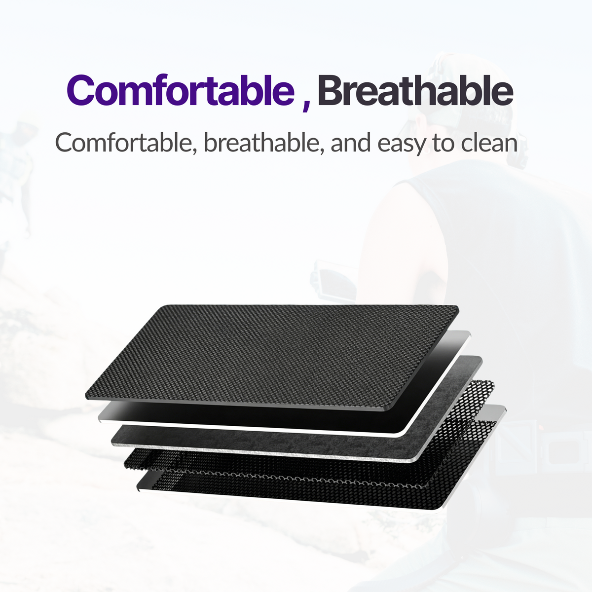 Ascentiz H Pro breathable, easy-clean fabric construction