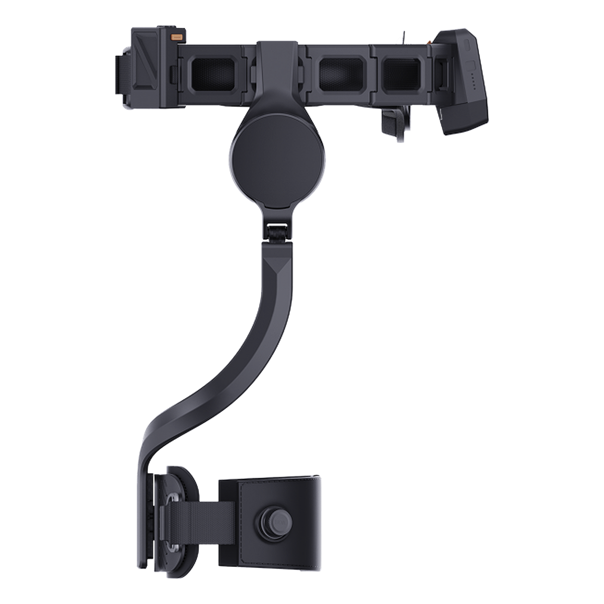 Ascentiz H Pro hip exoskeleton — opposite side profile showing the hip joint and thigh strut