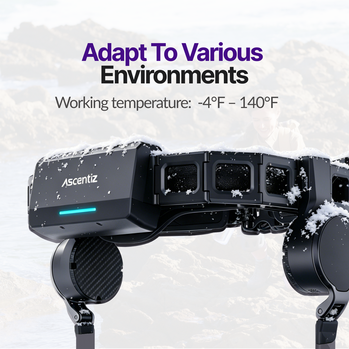 Ascentiz H Ultra operating temperature range from -20 to 60 degrees Celsius