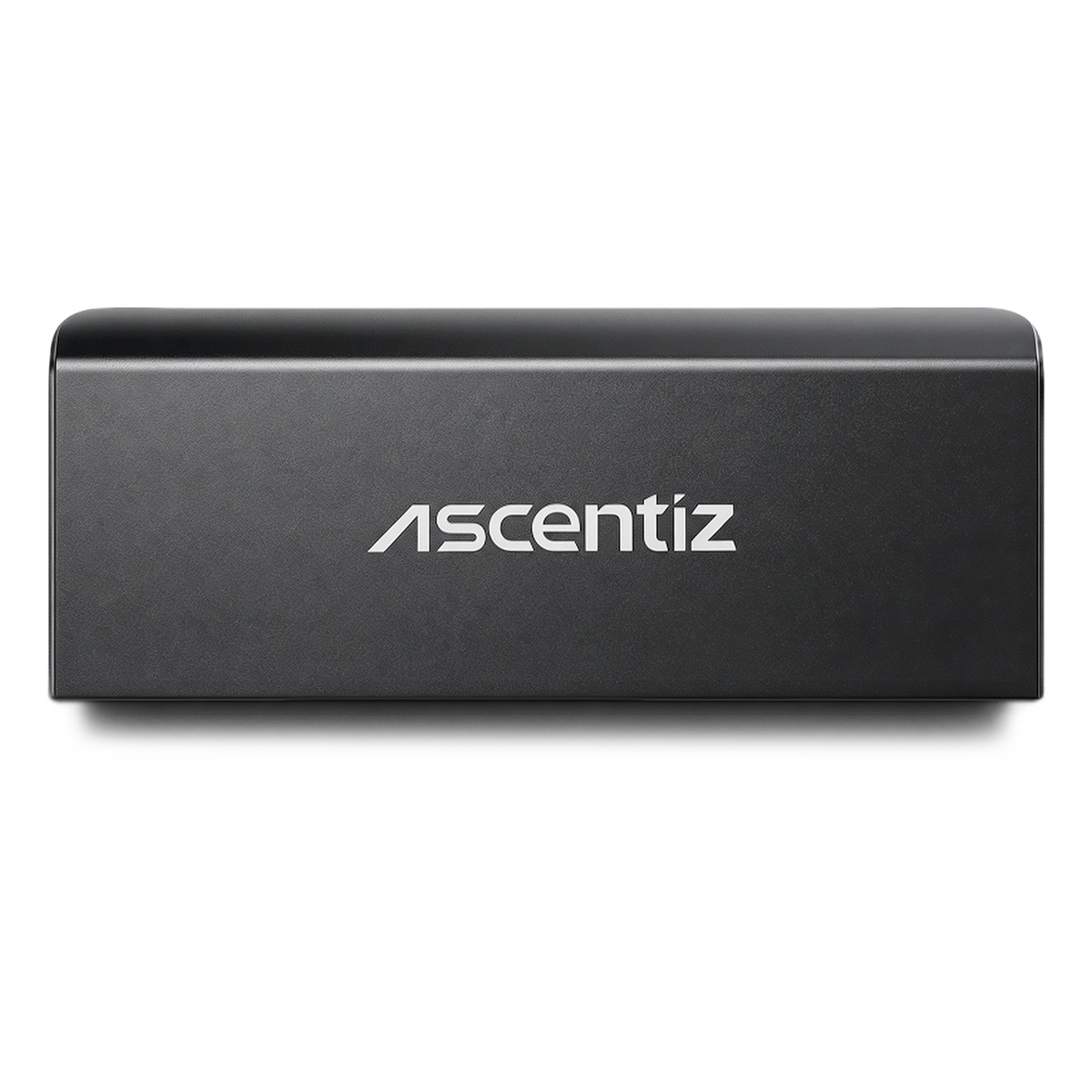 Ascentiz Intelligent Battery pack, front view with Ascentiz logo
