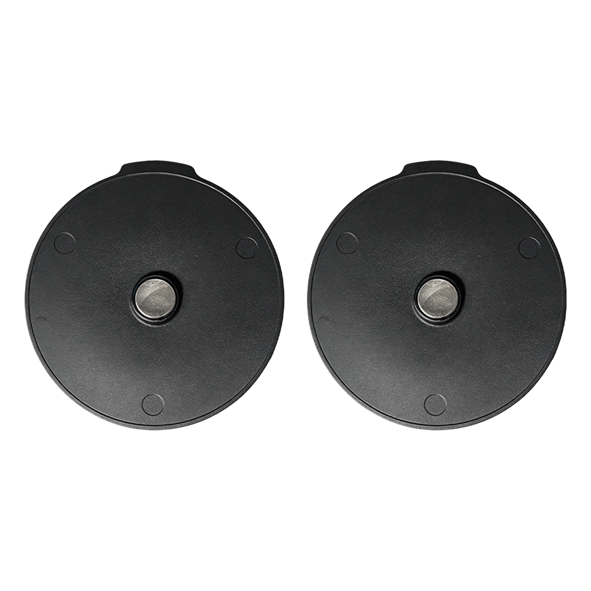 Ascentiz Magnetic Side Motor Covers pair -- inner mounting side showing the magnetic post