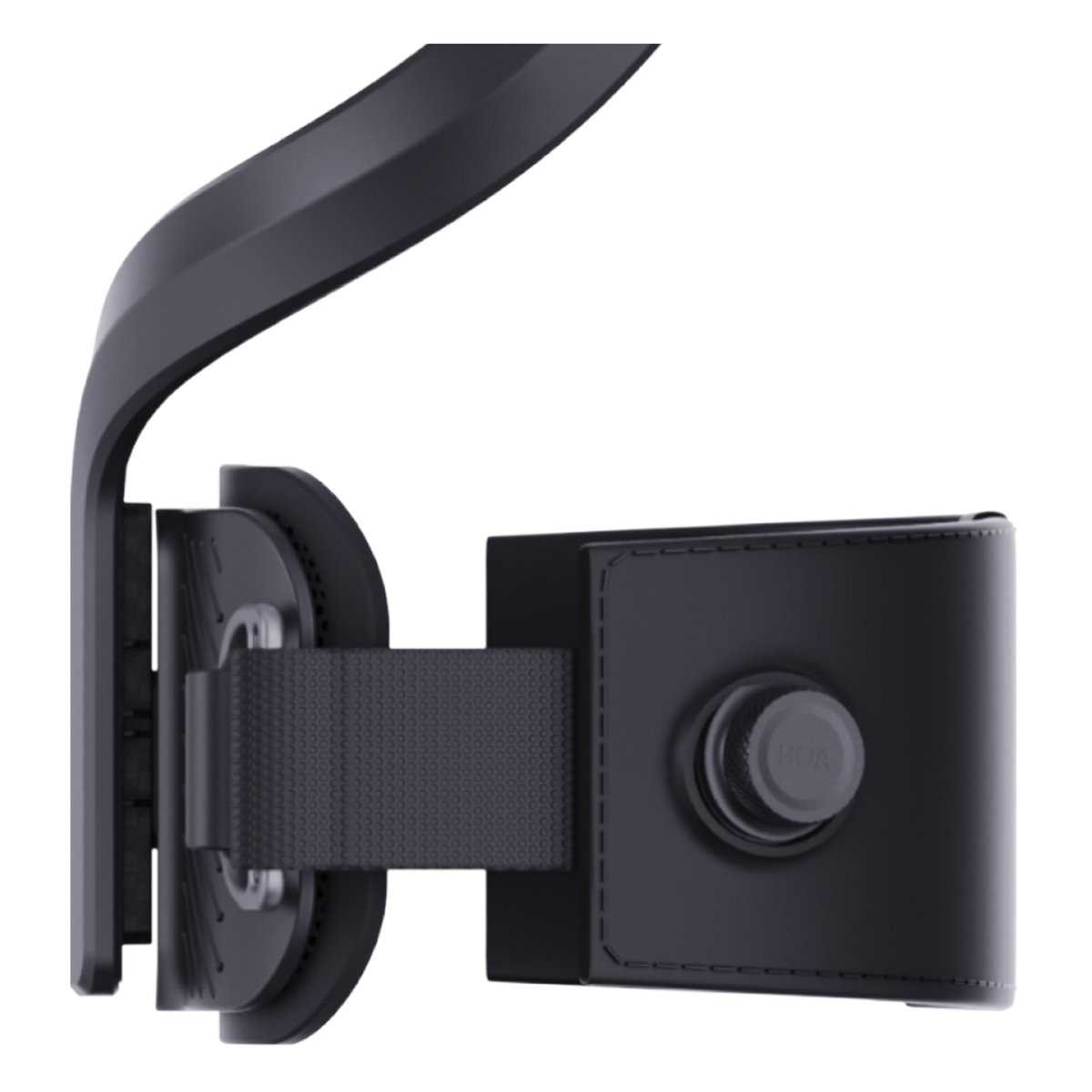 Ascentiz WildFlex Kit leg strap pad with rotary dial buckle, side view