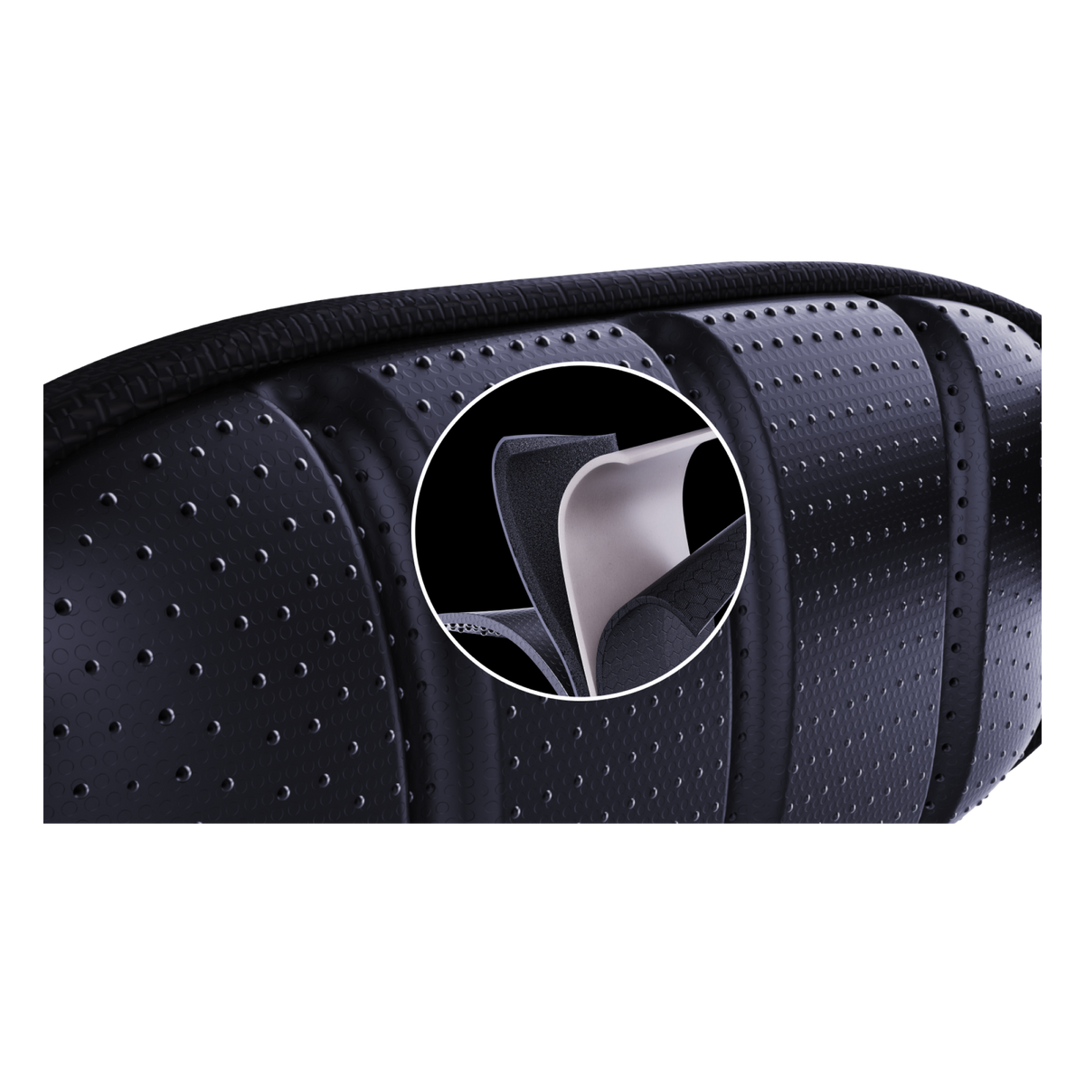 Ascentiz WildFlex Kit waist pad perforated padding with waterproof fabric layer cutaway
