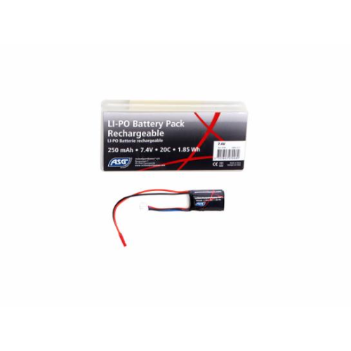 ASG Battery, 7,4V 250 mAh, 20C, 1,85Wh, LI-PO - 18780 - Guards On Duty Shop