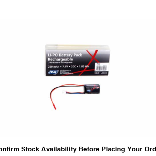ASG Battery, 7,4V 250 mAh, 20C, 1,85Wh, LI-PO - 18780 - Guards On Duty Shop