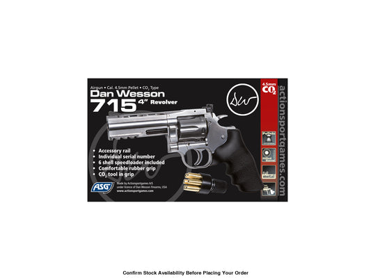 ASG DW 715 4INCH SILVER 4.5MM PELLET - ASG 18612 - Guards On Duty Shop