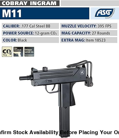ASG INGRAM M11 GNB 4.5MM - ASG  18522 - Guards On Duty Shop