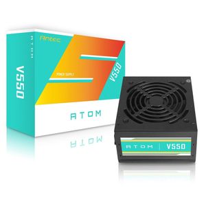 Antec Atom V550 550W Non-Modular Black Desktop Power Supply