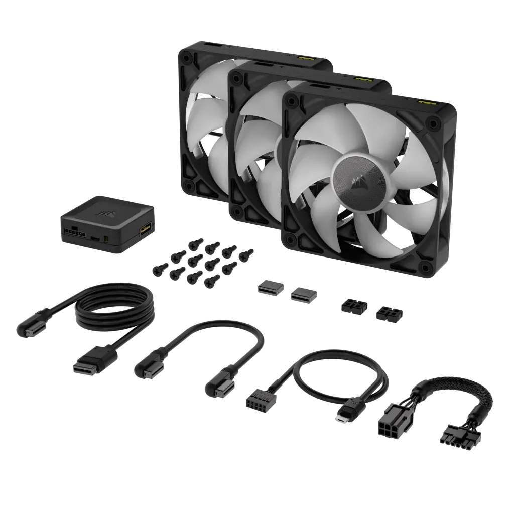 Corsair RX RGB Series; iCUE LINK RX120 RGB; 120mm Fan; Triple Pack