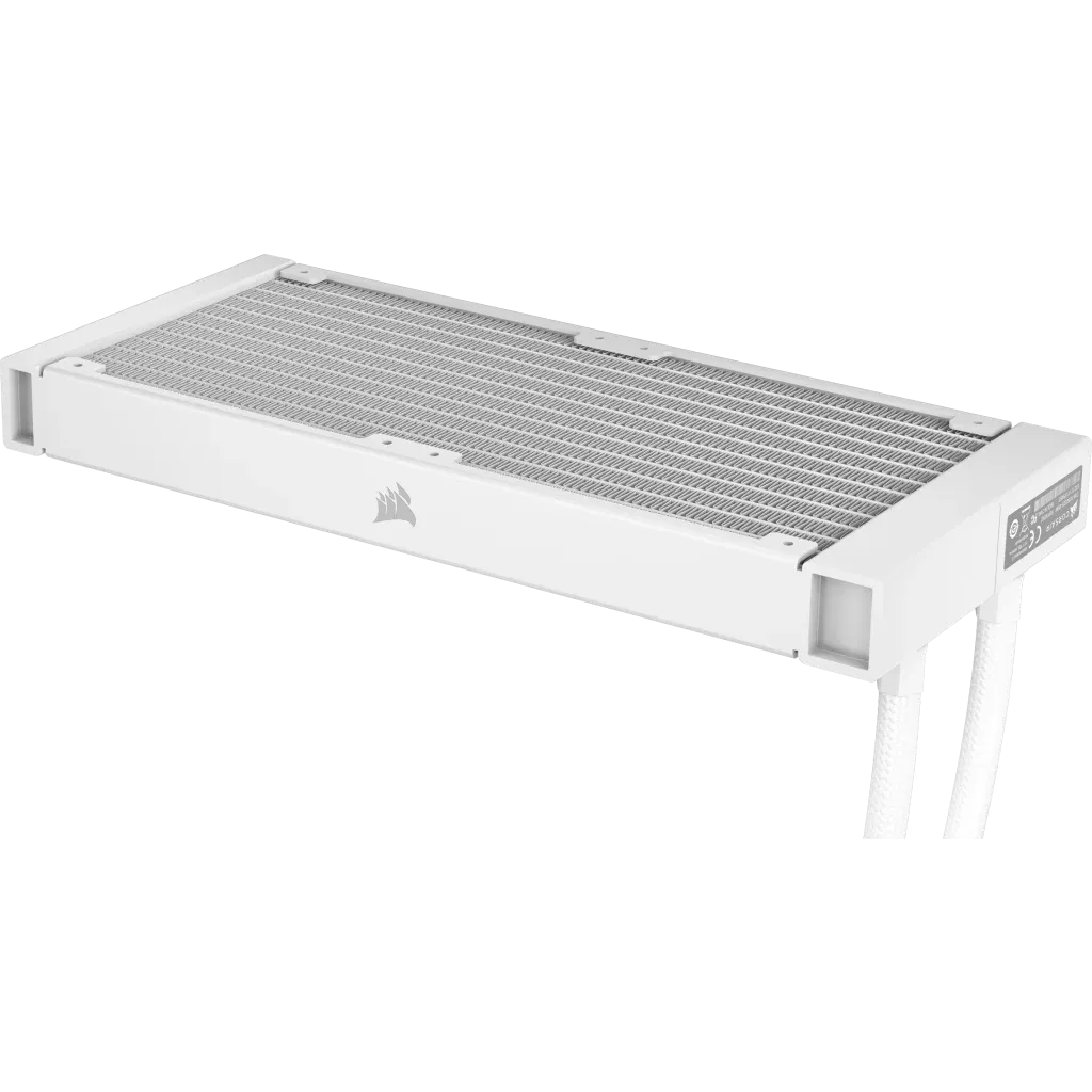 Corsair iCUE H100i ELITE RGB 240mm Liquid CPU Cooler - White AMD: AM5; AM4; sTRX4; sTR5 | Intel LGA: 1700/1851; 1200; 115X; 2066