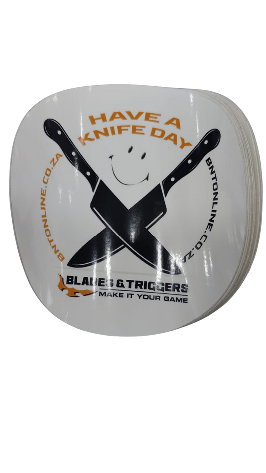 BNT HAVE A KNIFE DAY LICENSE DISK STICKERS