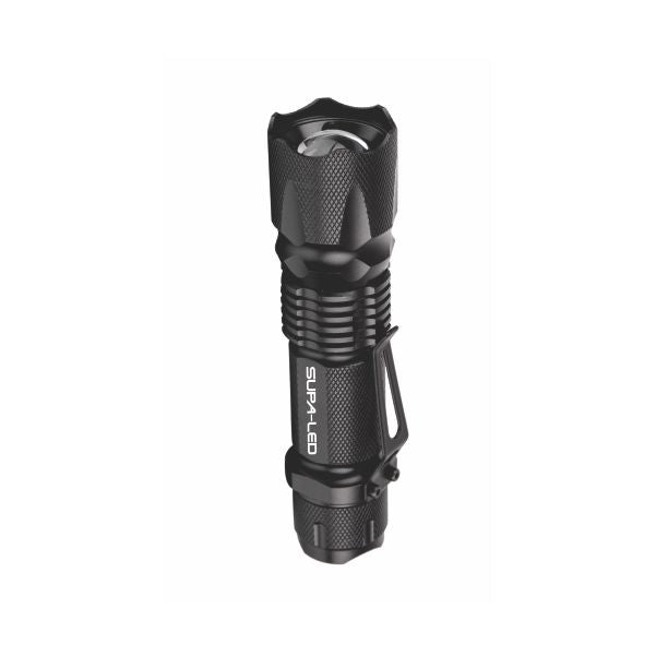 Supaled Bobcat 3W LED Tactical Flashlight with Clip 1x AA