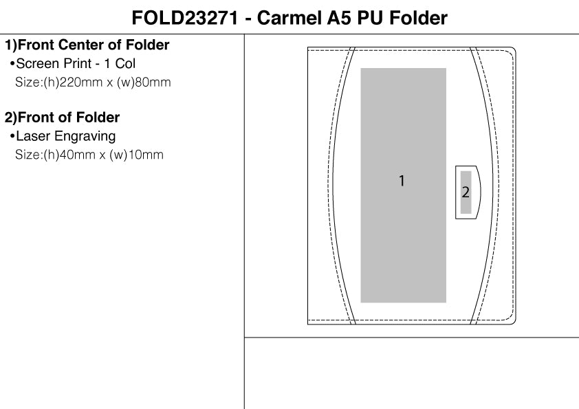 Carmel A5 PU Folder