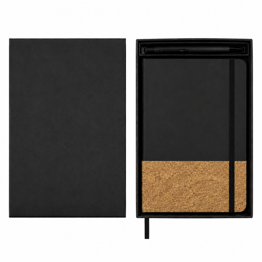 Velora Notebook & Pen Gift Set - Black