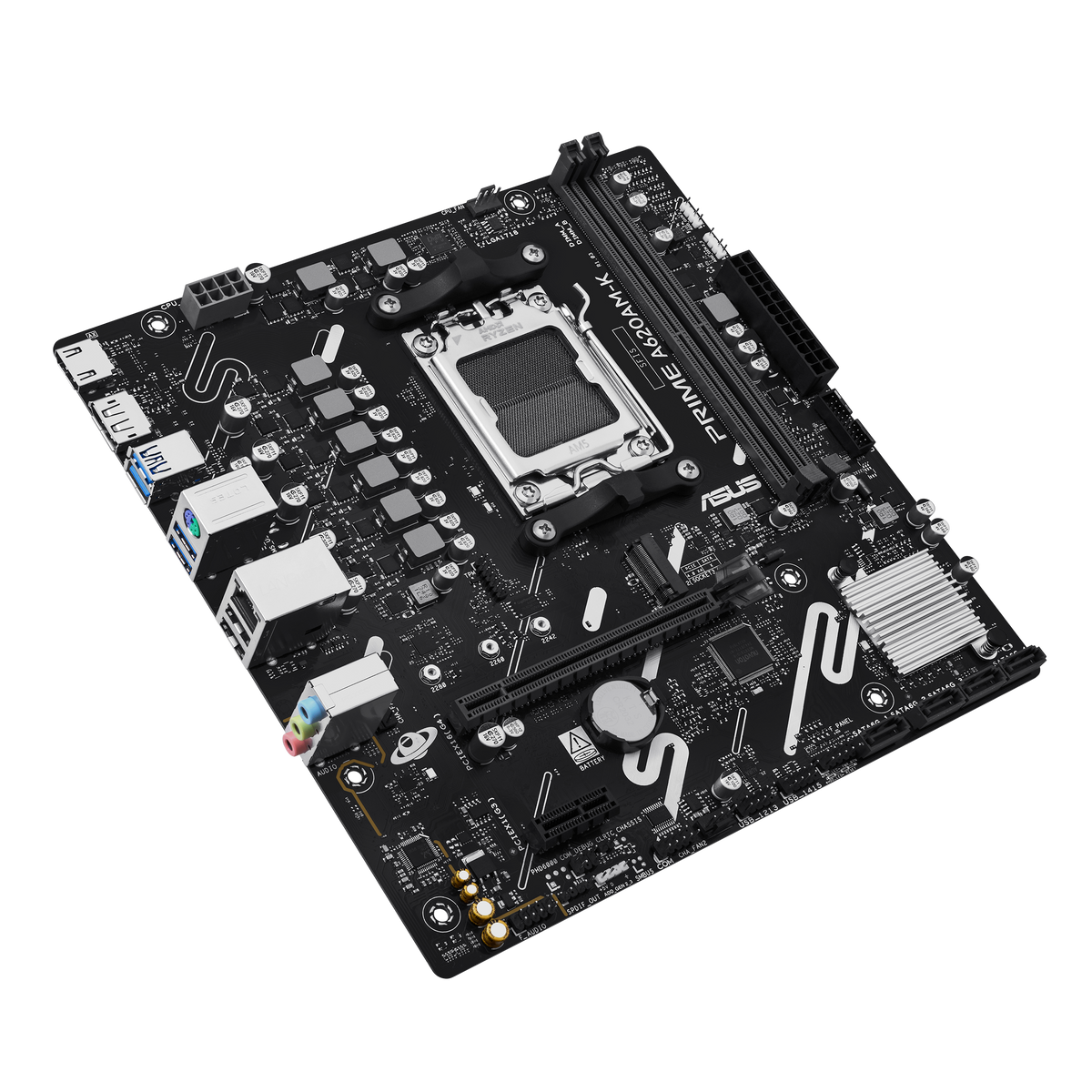 ASUS Motherboard/mATX/AM5/DDR5/2xDIMM/Max.128GB/1xPCIe4x16/1xPCIe3x1/ 1xM.2/4xSATA/1xDP/1xHDMI.