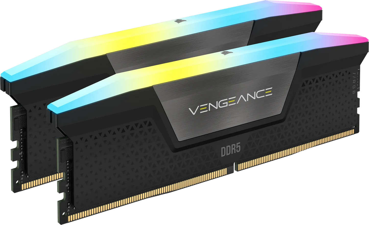CORSAIR VENGEANCE RGB DDR5 16GB (2 x 8GB) DDR5 5200 CL40-40-40-77 1.25V Intel XMP - BLACK