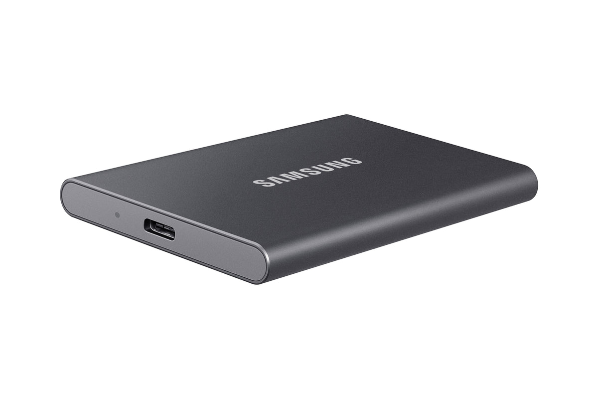 Samsung MU-PC2T0T T7 Portable SSD 2 TB; Transfer speed up to 1050 MB/s; USB 3.2 (Gen2; 10Gbps) backwards compatible; AES 256-bi