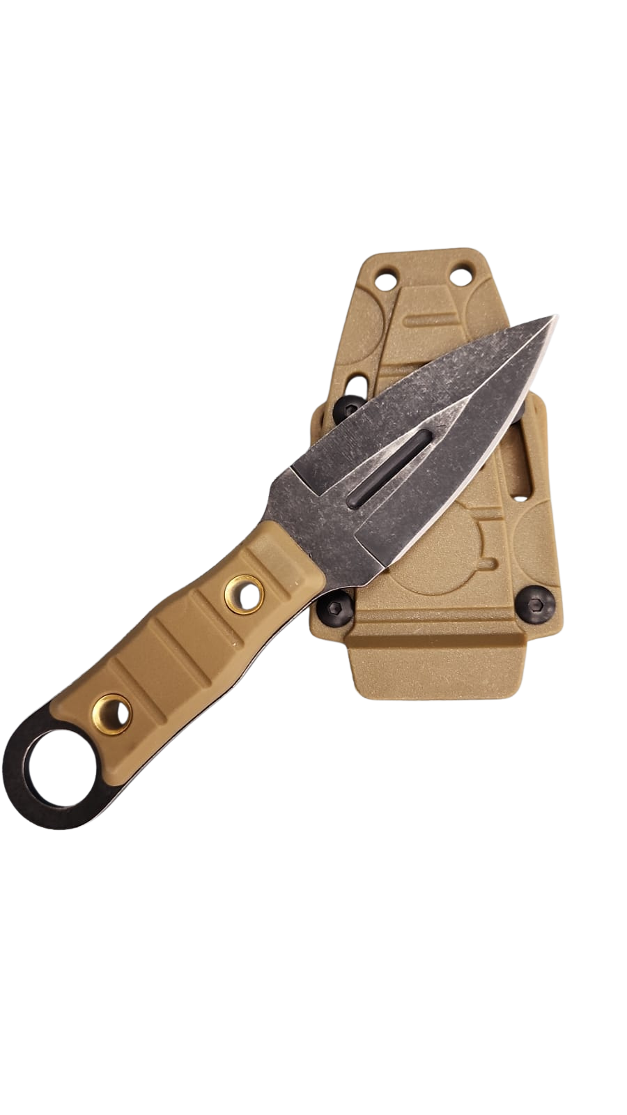 FAS7-7 EDC Fixed Blade Tan With Kydex Sheath