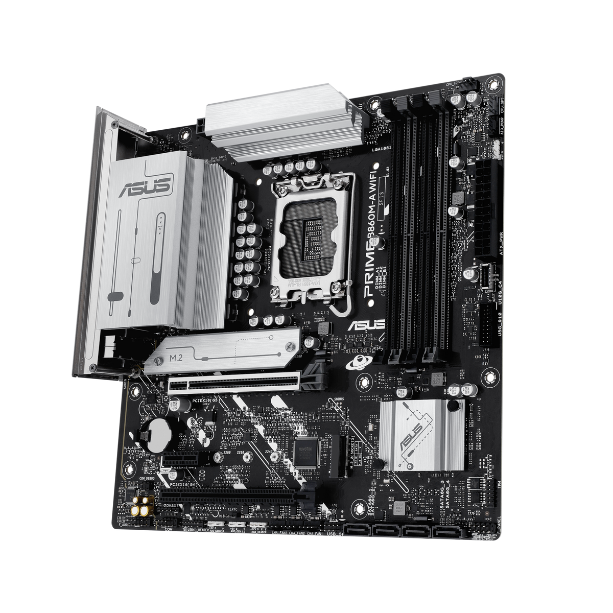 ASUS Motherboard/mATX/LGA1851/4xDDR5/Max.256GB/2xM.2/4xSATA/1xPCIe5*16/1xPCIe4*16/1xPCIe4*1/1xHDMI/2xDP/RAID