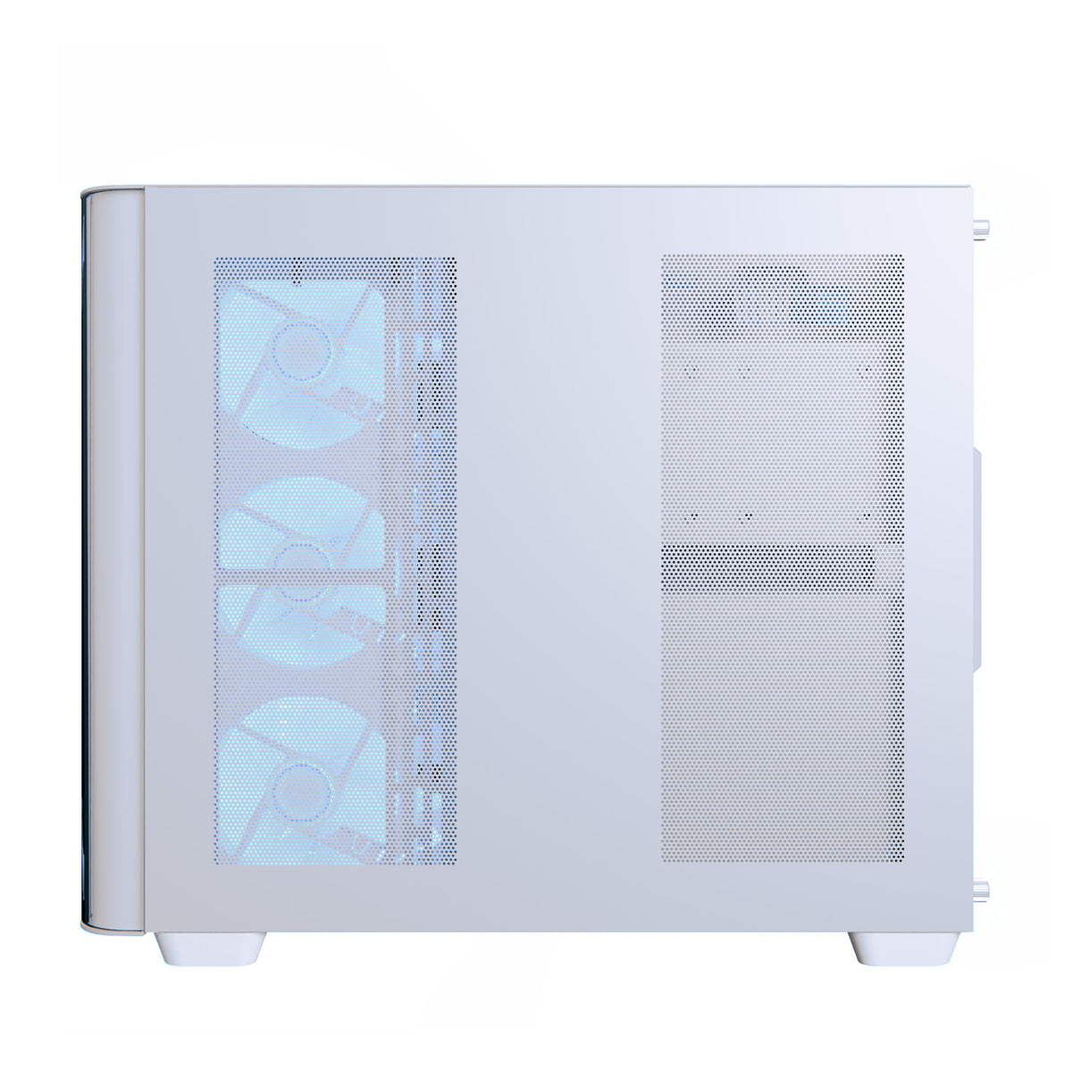 Aerocool P500C White Mid tower case - Includes 120mm ARGB Fan x 4 and 4-port ARGB control hub - ATX - 3x 2.5'' or 2x3.5'' - 360m